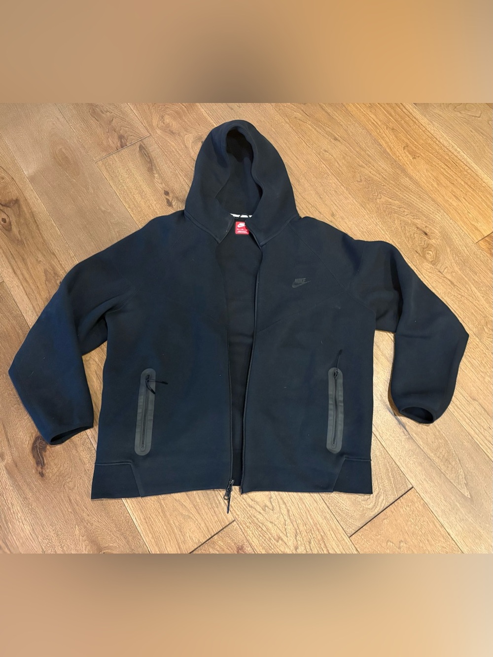 Nike Black Full-Zip Hooded Performance Jacket